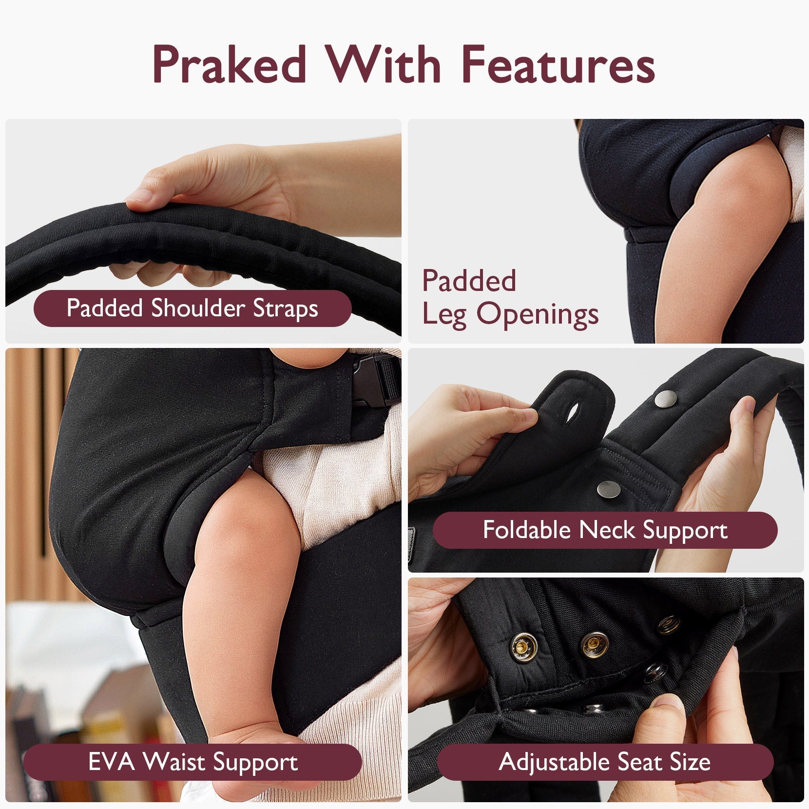 PureHug Baby Carrier - Ergonomic Cozy & Lightweight